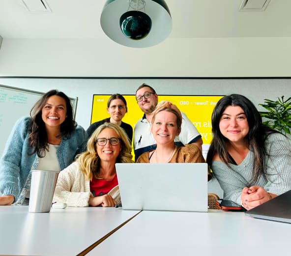 Team in a conference room.